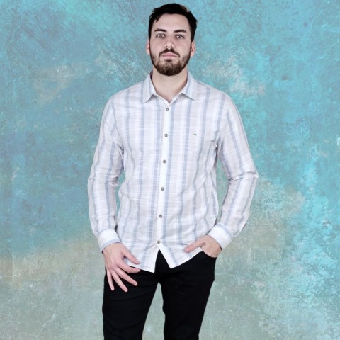 camisa-masculina-listrada-bege