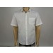 camisa linho masculina manga curta com bolso